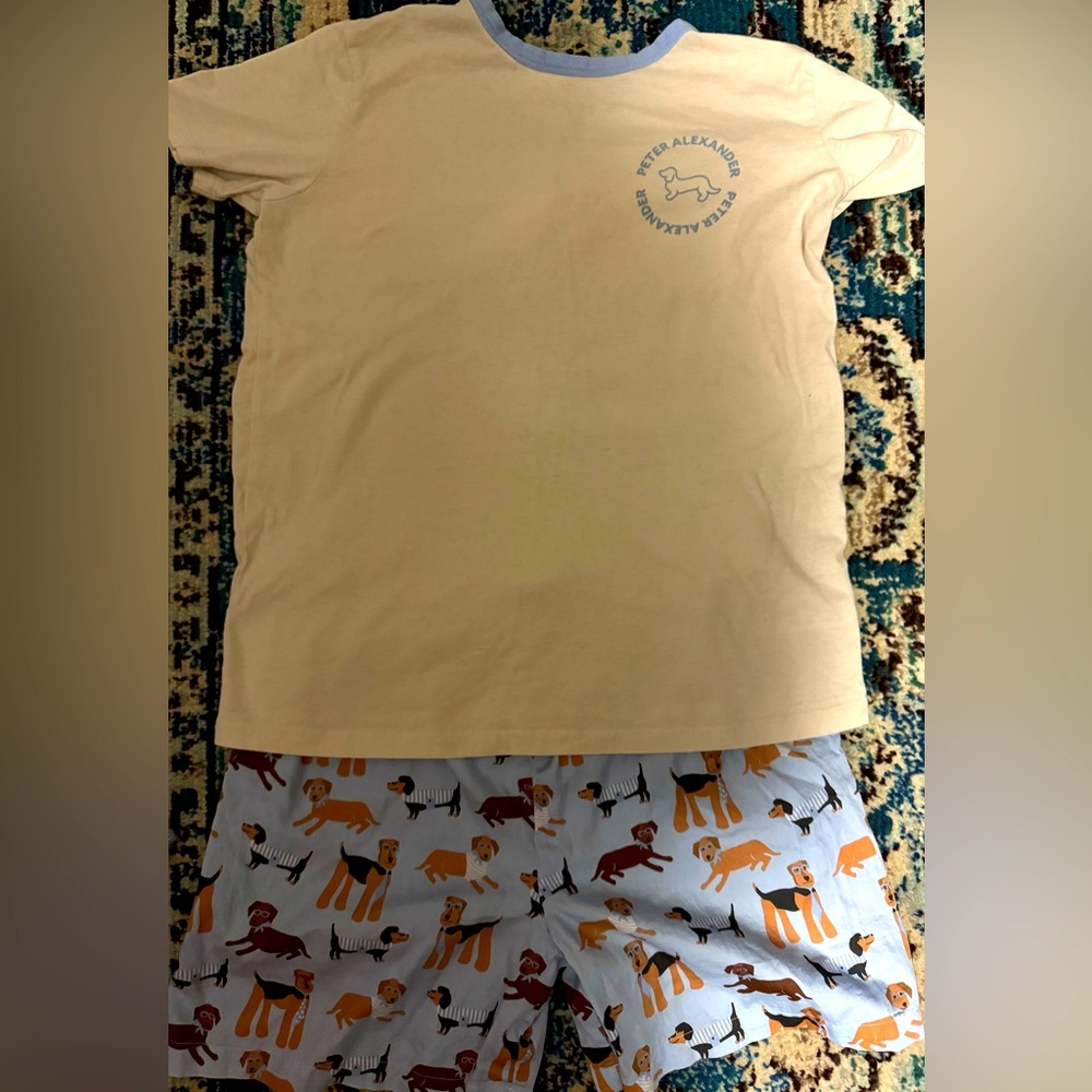 Peter Alexander Dog Print Pajama Set